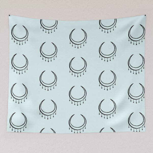 Item preview, Mystical Crescent Moon Celestial Line Art designed and sold by jianina-alondra.