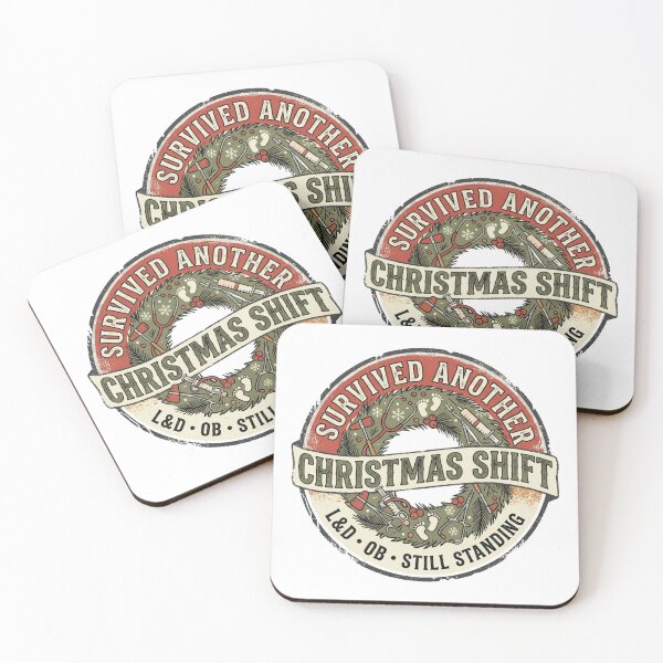 Item preview, Survived Another Christmas Shift L&D OB Still Standing Nurse Emblem designed and sold by raedattia.