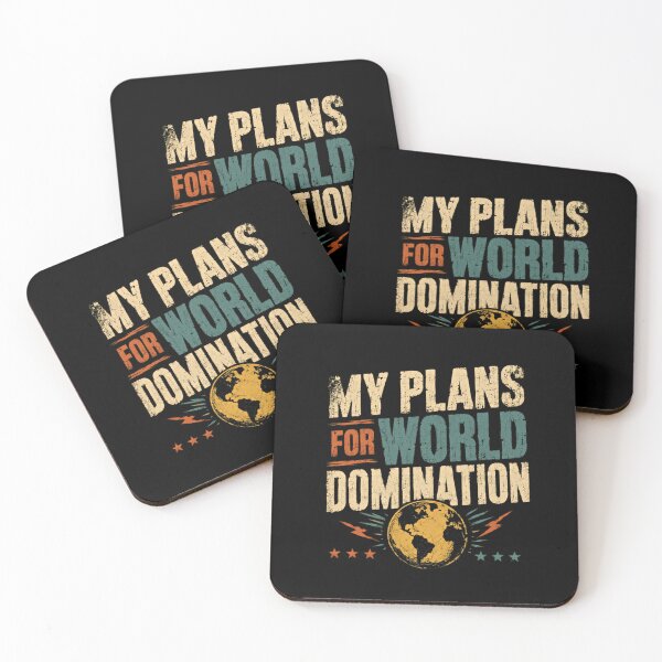 Item preview, My Plans For World Domination Mastermind Funny Sarcastic Humorous designed and sold by HumansStuck12.
