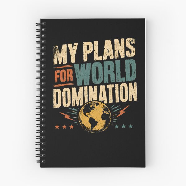 Item preview, My Plans For World Domination Mastermind Funny Sarcastic Humorous designed and sold by HumansStuck12.