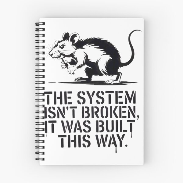 Item preview, The System Was Built This Way Rat Design ⭐⭐⭐⭐⭐ designed and sold by Wings2021.
