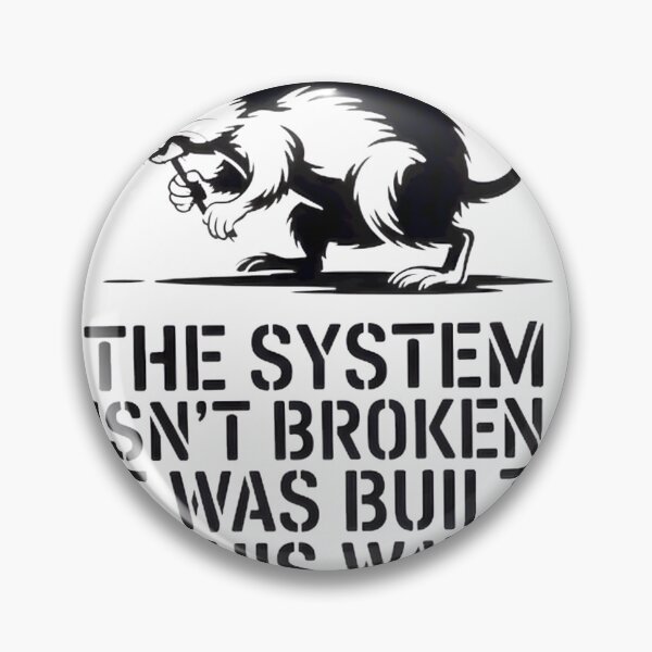 Item preview, The System Was Built This Way Rat Design ⭐⭐⭐⭐⭐ designed and sold by Wings2021.