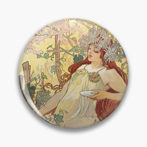Item preview, Alphonse Mucha The Seasons Autumn 1896 designed and sold by maniacfitness.