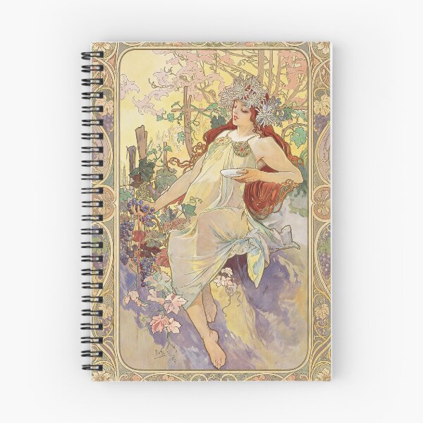 Item preview, Alphonse Mucha The Seasons Autumn 1896 designed and sold by maniacfitness.