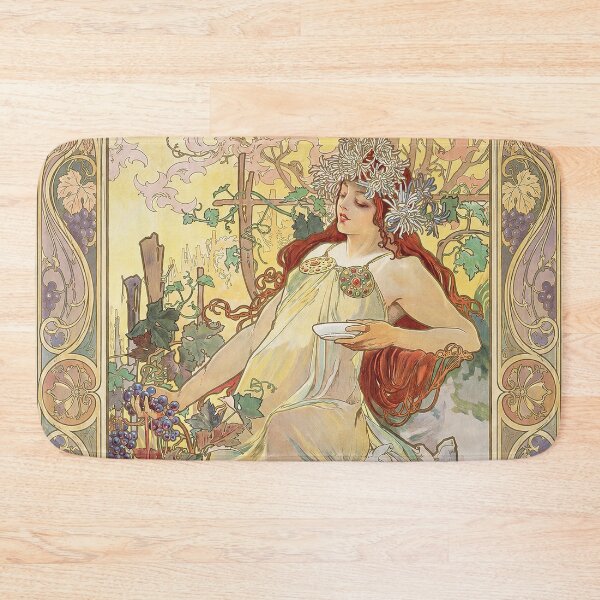 Item preview, Alphonse Mucha The Seasons Autumn 1896 designed and sold by maniacfitness.