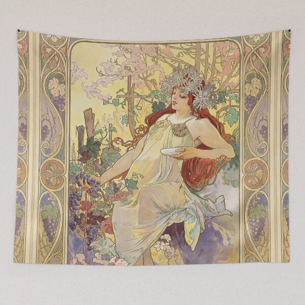 Item preview, Alphonse Mucha The Seasons Autumn 1896 designed and sold by maniacfitness.