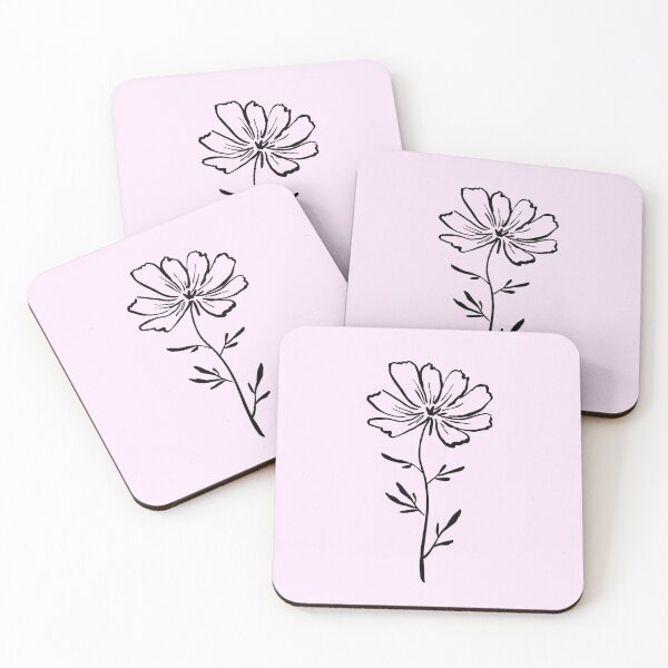 Item preview, Minimal Wildflower Botanical Line Art designed and sold by jianina-alondra.