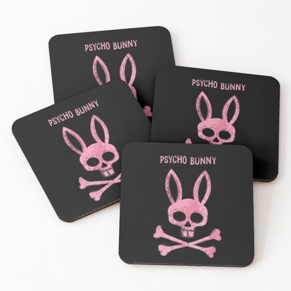 Item preview, Psycho Bunny Black T-Shirt with Pink Skull-Bunny Graphic designed and sold by johnExpress02.
