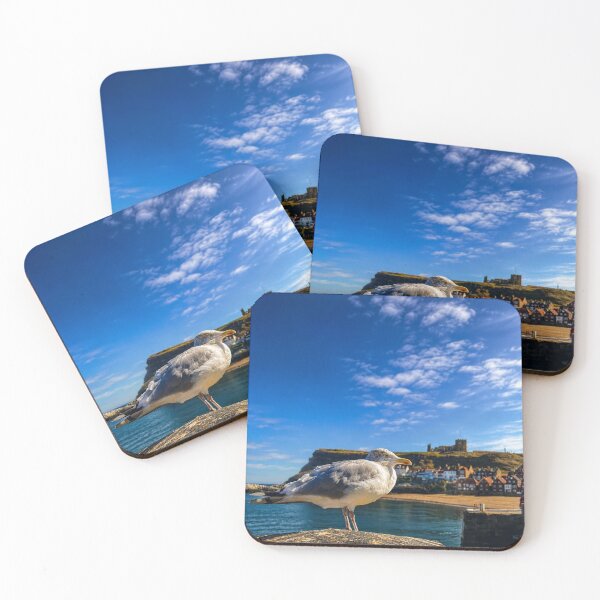 Item preview, Guardian of the harbour: Seagull in Whitby designed and sold by Astute-Artio-Photography.