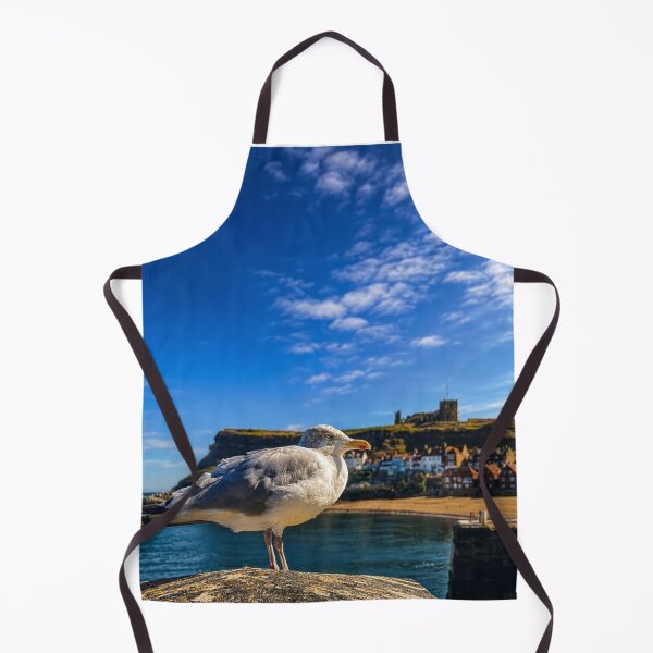 Item preview, Guardian of the harbour: Seagull in Whitby designed and sold by Astute-Artio-Photography.