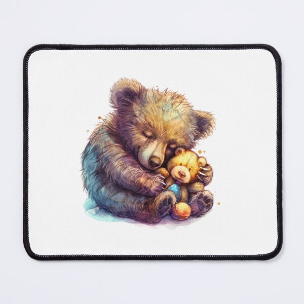 Item preview, Bear Cub | Cute Woodland Animal Watercolor Art designed and sold by Mandayartstudio.
