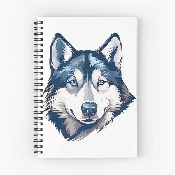 Item preview, Majestic Husky Portrait Blue Eyes Cool Dog Art ⭐⭐⭐⭐⭐ designed and sold by Wings2021.