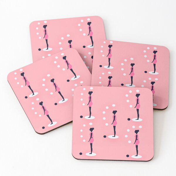 Item preview, Silhouettes on Pink Background designed and sold by Elaine M Hayward .