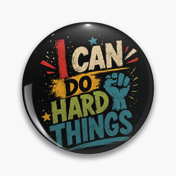 Item preview, I Can Do Hard Things Motivational Inspiration Empowerment designed and sold by RetroMini2026.
