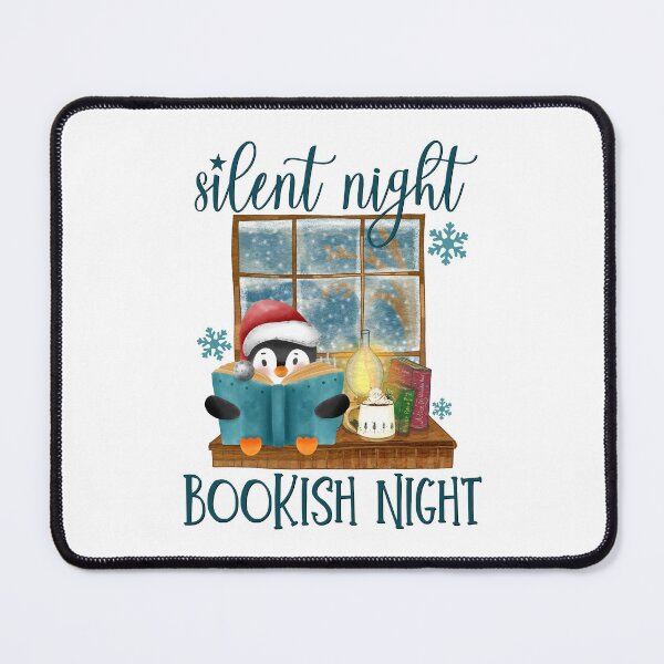 Item preview, Cozy Christmas Silent Bookish Night designed and sold by humnoo.