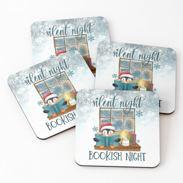 Item preview, Cozy Christmas Silent Bookish Night designed and sold by humnoo.