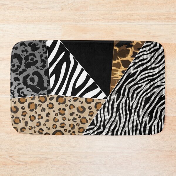 Item preview, Animal Print Patchwork Asymmetrical Tile designed and sold by jocelynsart.