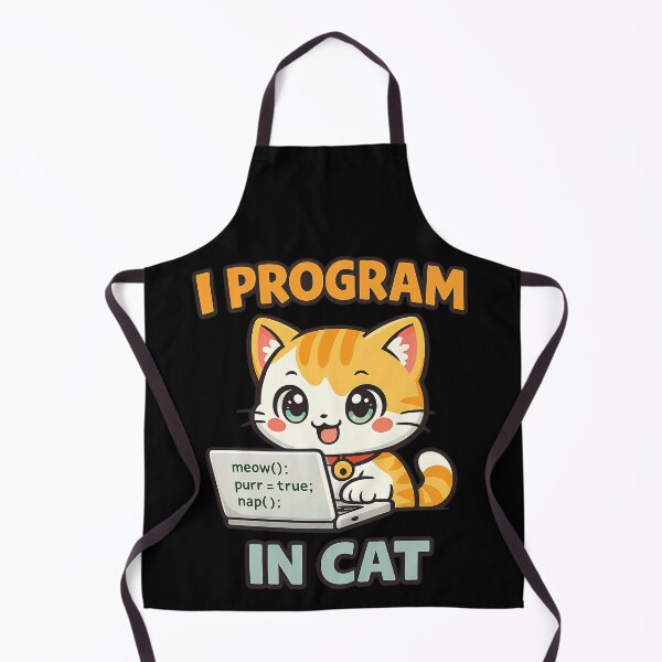 Item preview, I Program in Cat - Funny Programmer Cat Coding designed and sold by TeeTimeTreasure.