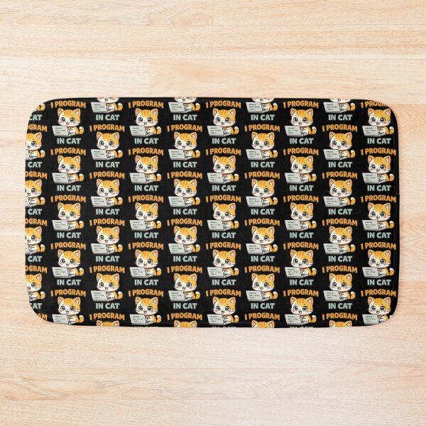 Item preview, I Program in Cat - Funny Programmer Cat Coding designed and sold by TeeTimeTreasure.