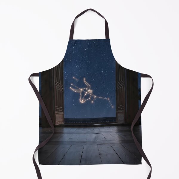 Item preview, Taurus Constellation over a Traditional Hanok: Sturdy Cosmic Guardian | Fine Art Print designed and sold by SOOstudio73.