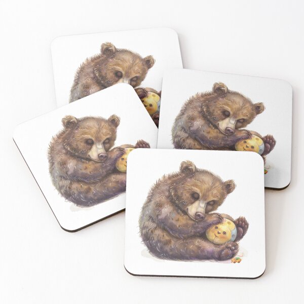 Item preview, Bear Cub | Cute Woodland Animal Watercolor Art designed and sold by Mandayartstudio.