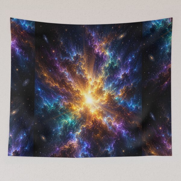 Item preview, Birth of Infinity – Luminous Cosmic Nebula Galaxy Art designed and sold by OandSDesigns23.