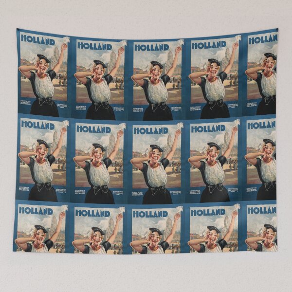 Item preview, Vintage Netherlands / Holland travel poster designed and sold by Rob’s Dumb Stickers.