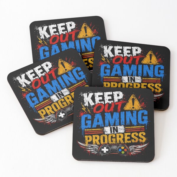 Item preview, Keep Out Gaming In Progress Gamer Video Game Player designed and sold by RetroMini2026.