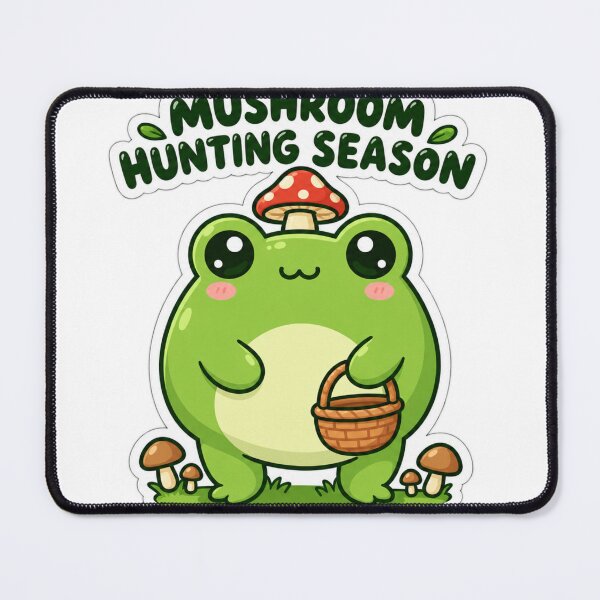 Item preview, Cute Mushroom Forager Frog With Basket designed and sold by PixelNest40.
