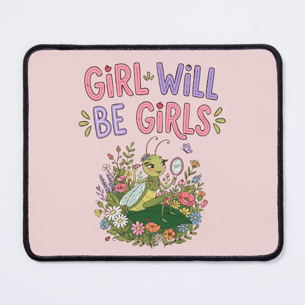 Item preview, Girls Will Be Girls Praying Mantis Cottagecore Tee Funny Bug Humor designed and sold by Colorfulman.