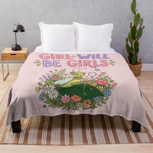 Item preview, Girls Will Be Girls Praying Mantis Cottagecore Tee Funny Bug Humor designed and sold by Colorfulman.
