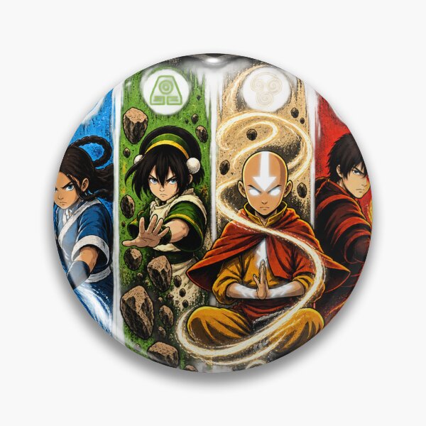 Item preview, Avatar The Last Airbender Four Elements Vintage Anime designed and sold by GSJGROUP.