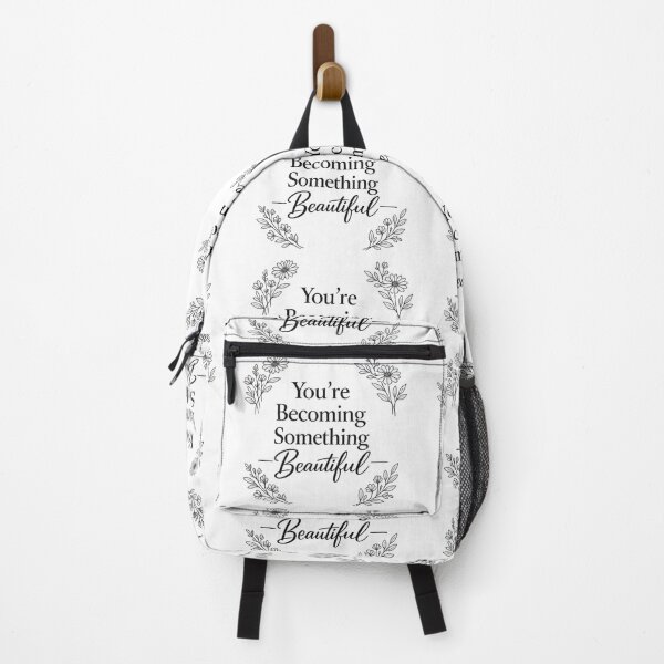 Item preview, You’re Becoming Something Beautiful – Minimalist Floral Line Art Quote Design designed and sold by EdgeSphere.