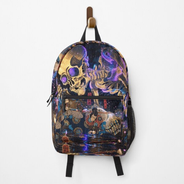 Item preview, Cyberpunk Skull | Japanese Ukiyo-e Neon Art | Hokusai Cool Japan designed and sold by RhymeArc.