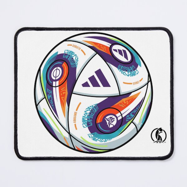 Item preview, Colorful Soccer Ball Official Match Ball Illustration designed and sold by Ban Nang Root.