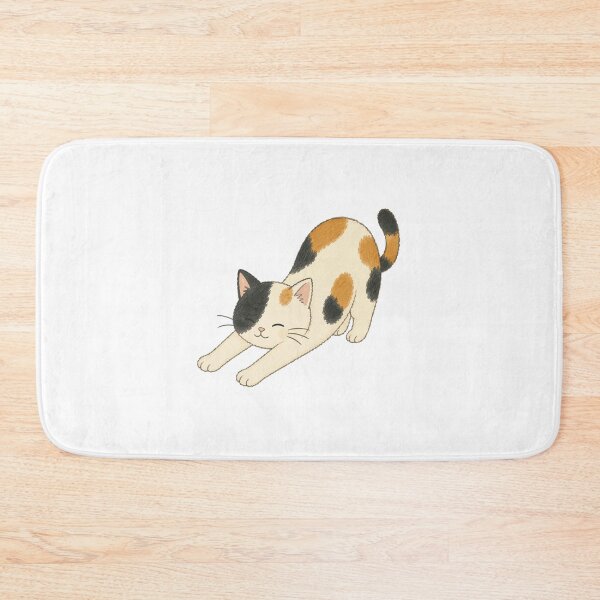 Item preview, Stretching Calico Cat - Playful Morning Stretch Illustration designed and sold by medicalkinoko.