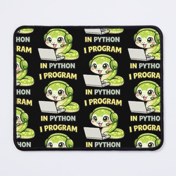 Artikelvorschau, Ich programmiere in Python – Niedlicher Schlangenprogrammierer entworfen und verkauft von TeeTimeTreasure.