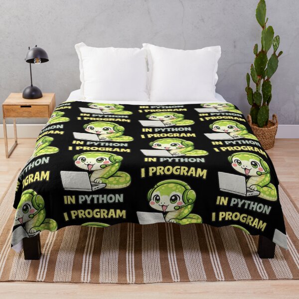 Item preview, I Program in Python - Cute Snake Programmer Coding designed and sold by TeeTimeTreasure.