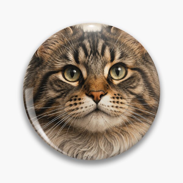 Item preview, Cute Maine Coon Cat Portrait Watercolor Illustration designed and sold by CartRex.