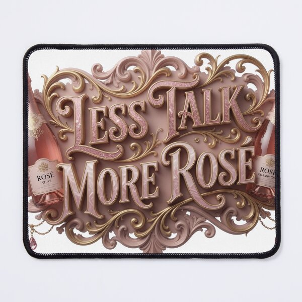Item preview, Statement LESS TALK MORE ROS Text Design designed and sold by dazzlemakers.