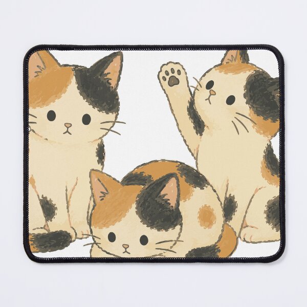Item preview, Calico Cat Siblings - Playful Kitten Trio Illustration designed and sold by medicalkinoko.