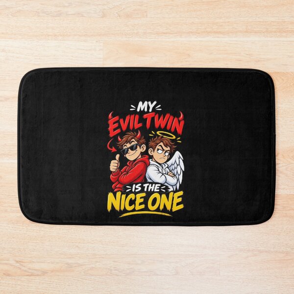 Item preview, Funny Evil Twin Nice One Angel Devil Twins Quote designed and sold by elderberry.