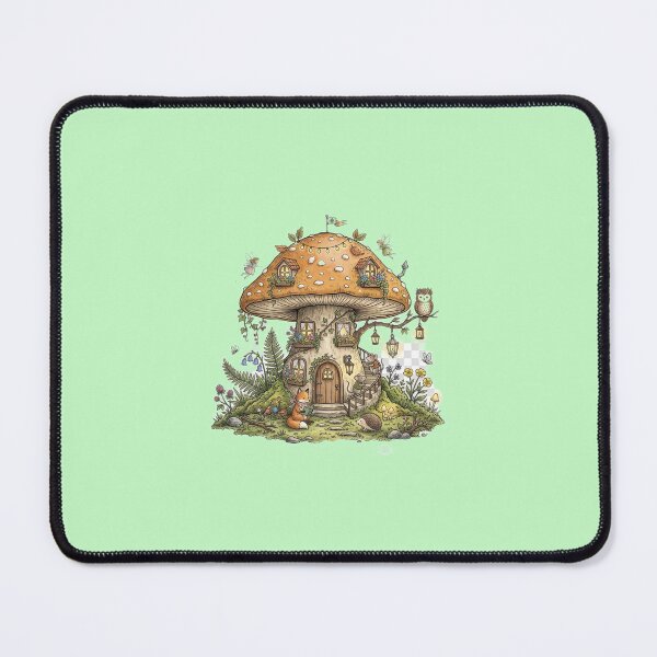 Item preview, tiny woodland house inside a giant mushroom designed and sold by Tinydoodlenest .