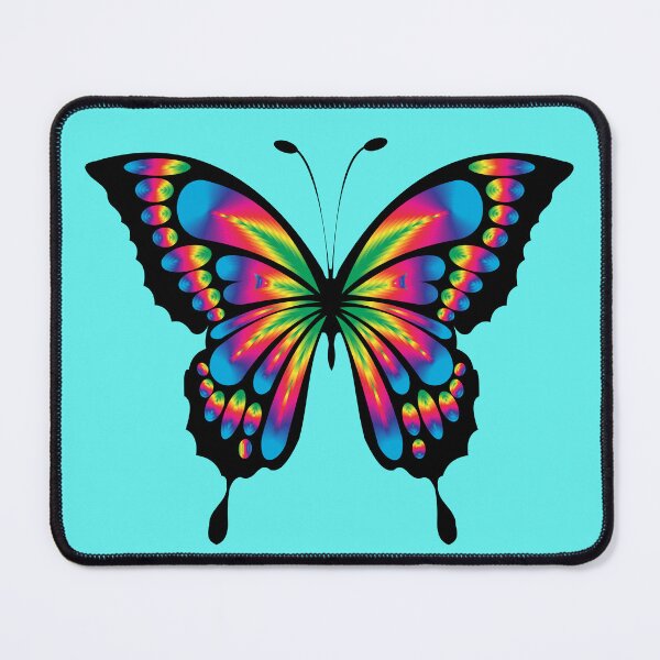 Item preview, Psychedelic Rainbow Butterfly Abstract Vivid Neon Art designed and sold by SolutionsArt.