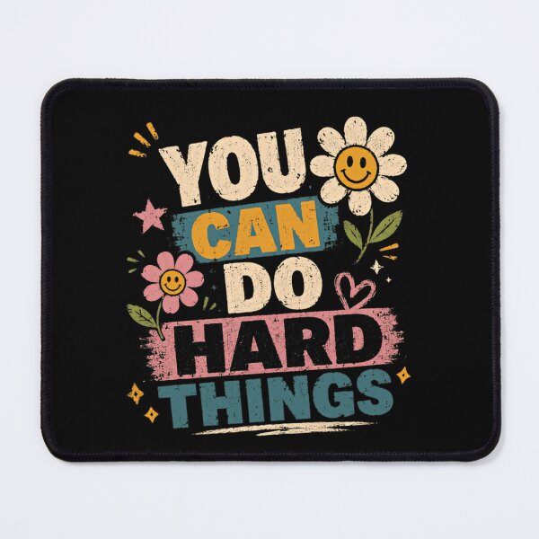 Item preview, You Can Do Hard Things Motivational Inspiration Positive Mindset Encouragement designed and sold by RetroMini2026.