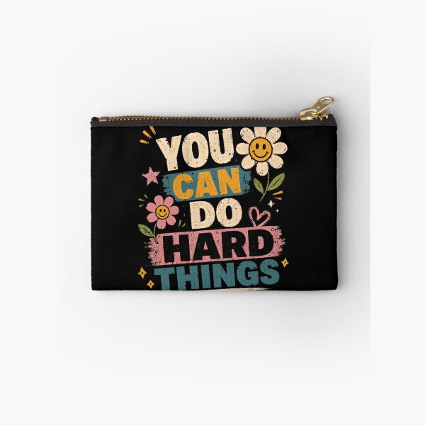 Item preview, You Can Do Hard Things Motivational Inspiration Positive Mindset Encouragement designed and sold by RetroMini2026.