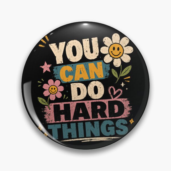 Item preview, You Can Do Hard Things Motivational Inspiration Positive Mindset Encouragement designed and sold by RetroMini2026.