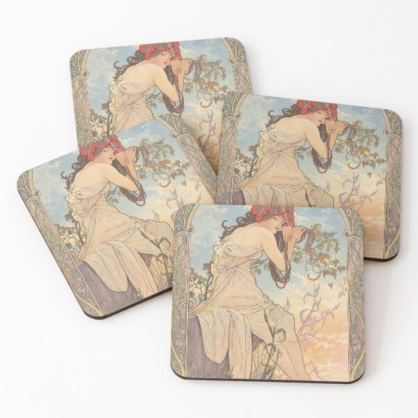 Item preview, Alphonse Mucha Seasons Summer designed and sold by maniacfitness.
