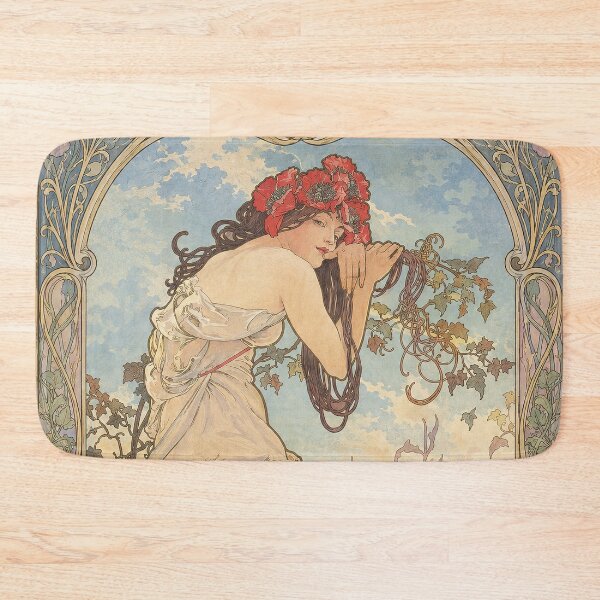 Item preview, Alphonse Mucha Seasons Summer designed and sold by maniacfitness.