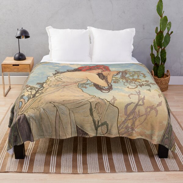 Item preview, Alphonse Mucha Seasons Summer designed and sold by maniacfitness.